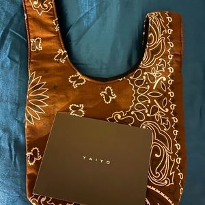 Yaito brown paisley knot bag